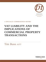 VAT LIABILITY AND THE IMPLICATIONS OF COMMERCIAL PROPERTY TRANSACTIONS ppt