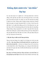 Khẳng định mình trên 
