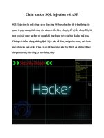 Chặn hacker SQL Injection với ASP docx