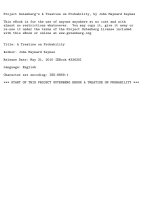 Project Gutenberg’s A Treatise on Probability, by John Maynard Keynes pdf