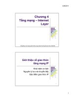 MMT C4: Tầng mạng - Internet layer pptx