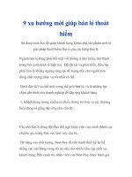 9 xu hướng mới giúp bán lẻ thoát hiểm pptx