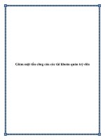 Giảm mặt tấn công của các tài khoản quản trị viên pptx