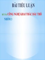 Công nghệ sản xuất dầu thô thực phẩm pptx