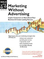 5th edition.Marketing Without Advertisingby Michael Phillips & Salli Rasberry doc