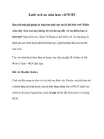 Lướt web an toàn hơn với WOT doc