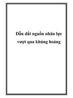 Dẫn dắt nguồn nhân lực vượt qua khủng hoảng pdf