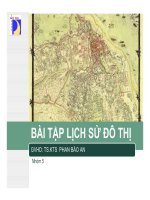 bài tập lịch sử đô thị -  lý luận thành phố chuỗi và xu thế phát triển