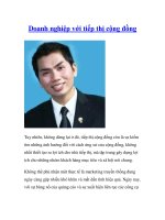 Doanh nghiệp với tiếp thị cộng đồng doc