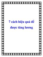 7 cách hiệu quả để được tăng lương pot