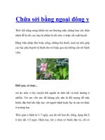 Chữa sởi bằng ngoại đông y pptx