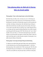 Năm phương pháp xác định giá trị thương hiệu của doanh nghiệp potx