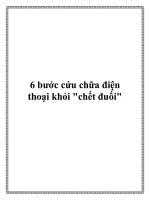 6 bước cứu chữa điện thoại khỏi pptx