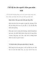 Chế độ ăn cho người viêm gan mãn tính docx