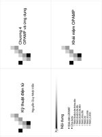 Chương 4: OPAMP và ứng dụng docx