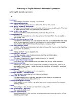 Dictionary of English Idioms & Idiomatic Expressions pptx