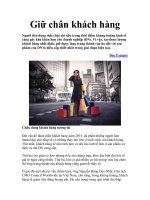 Giữ chân khách hàng pot