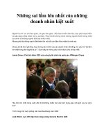 Những sai lầm lớn nhất của những doanh nhân kiệt xuất docx