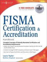 FISMA Certification and Accreditation Handbook pdf