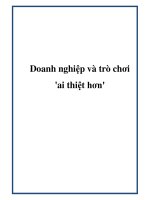 Doanh nghiệp và trò chơi ''''ai thiệt hơn'''' doc