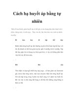 Cách hạ huyết áp bằng tự nhiên pdf