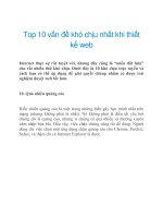 10 vấn đề khó chịu nhất khi thiết kế web potx