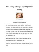 Biến chứng đột quỵ ở người bệnh tiểu đường pot