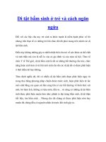 Di tật bẩm sinh ở trẻ và cách ngăn ngừa pot