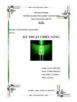 đề tài  kỹ thuật chiếu sáng