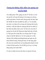 Tương lai không chắc chắn của quảng cáo truyền hình docx