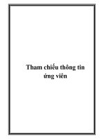 Tham chiếu thông tin ứng viên pdf