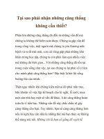 Tại sao phải nhận những căng thẳng không cần thiết? ppt