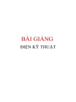BÀI GIẢNG ĐIỆN KỸ THUẬT pdf