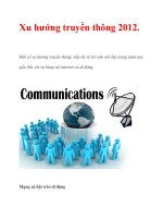 Xu hướng truyền thông 2012 docx