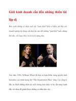 Giới kinh doanh cần đến những thiên tài lập dị potx