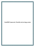 CakePHP Framework: Tìm hiểu cách sử dụng session pot