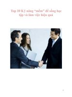 Top 10 Kỹ năng “mềm” potx