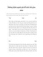 Những bệnh người già dễ mắc khi giao mùa pot