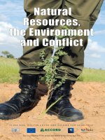 Natural Resources, the Environment and Conflict pptx