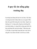 4 quy tắc ăn uống giúp trường thọ ppt