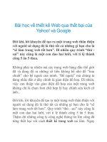 Bài học về thiết kế Web qua thất bại của Yahoo! và Google doc