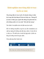 Kinh nghiệm mua hàng điện tử trực tuyến an toàn pdf