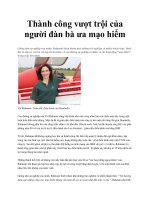 Thành công vượt trội của người đàn bà ưa mạo hiểm ppt