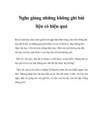 Nghe giảng những không ghi bài liệu có hiệu quả pot