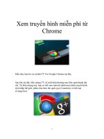 Xem truyền hình miễn phí từ Google Chrome pdf
