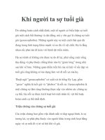 Khi người ta sợ tuổi già pot