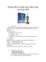 Hướng dẫn sử dụng máy chấm công cảm ứng k300I. pptx