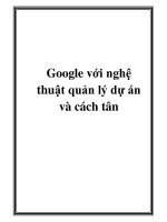 Google với nghệ thuật quản lý dự án và cách tân docx