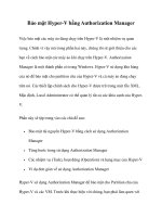 Bảo mật Hyper-V bằng Authorization Manager pptx