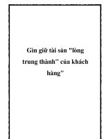 Gìn giữ tài sản 